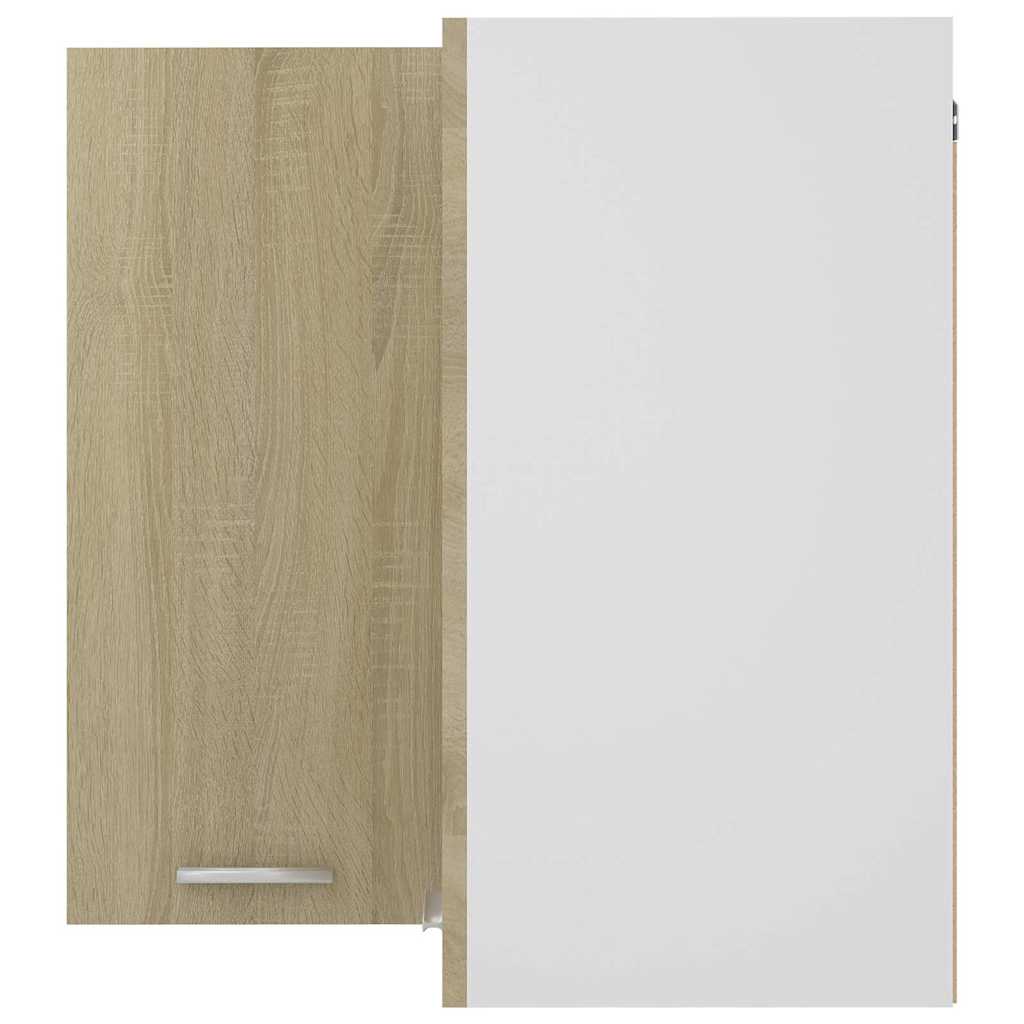 Hanging Corner Cabinet "Lyon" Sonoma Oak 57x57x60 cm