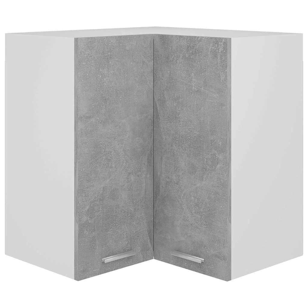 Hanging Corner Cabinet "Lyon" Concrete Grey 57x57x60 cm