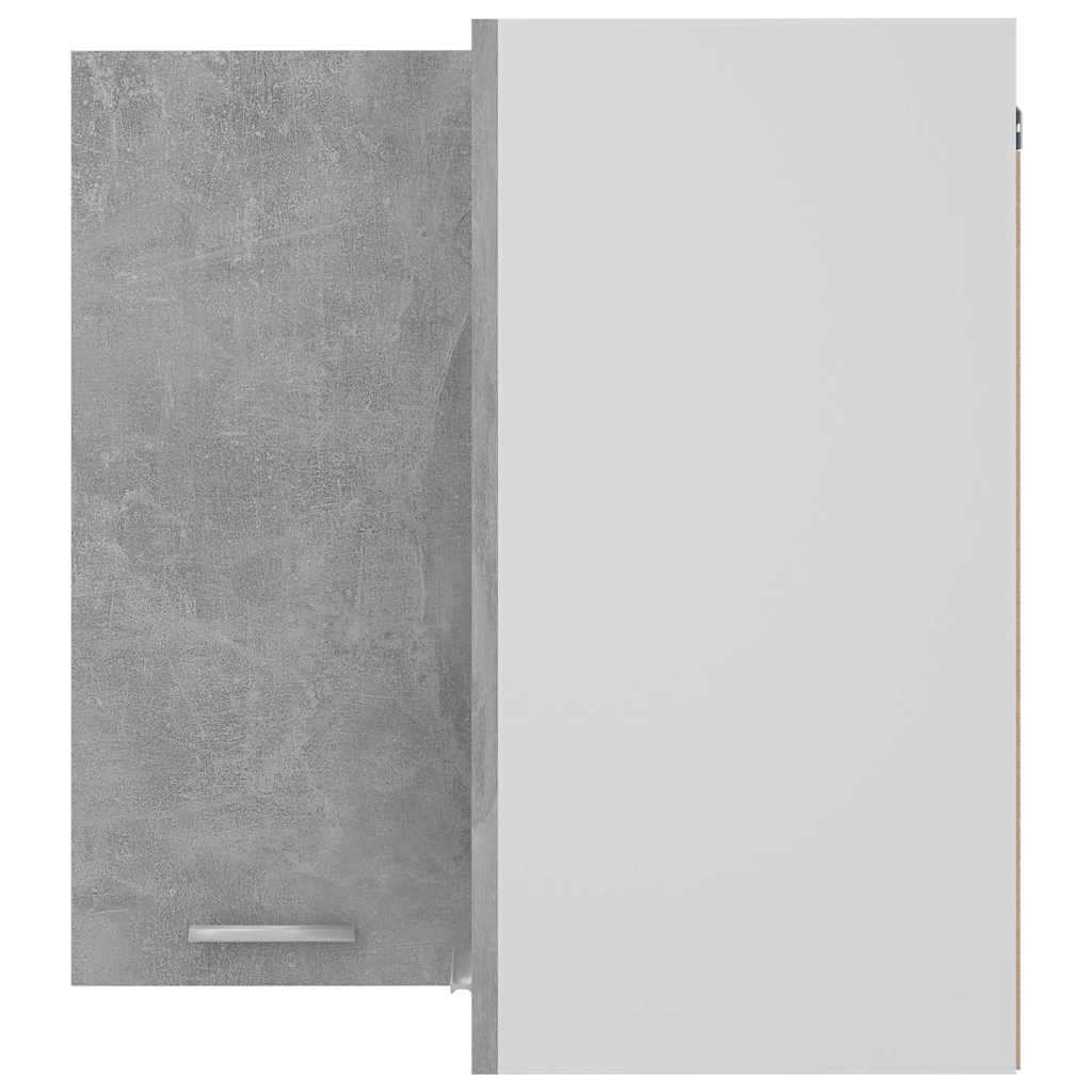 Hanging Corner Cabinet "Lyon" Concrete Grey 57x57x60 cm
