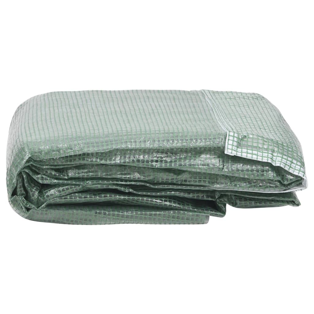 vidaXL Greenhouse Replacement Cover (24 m²) 400x600x200 cm Green