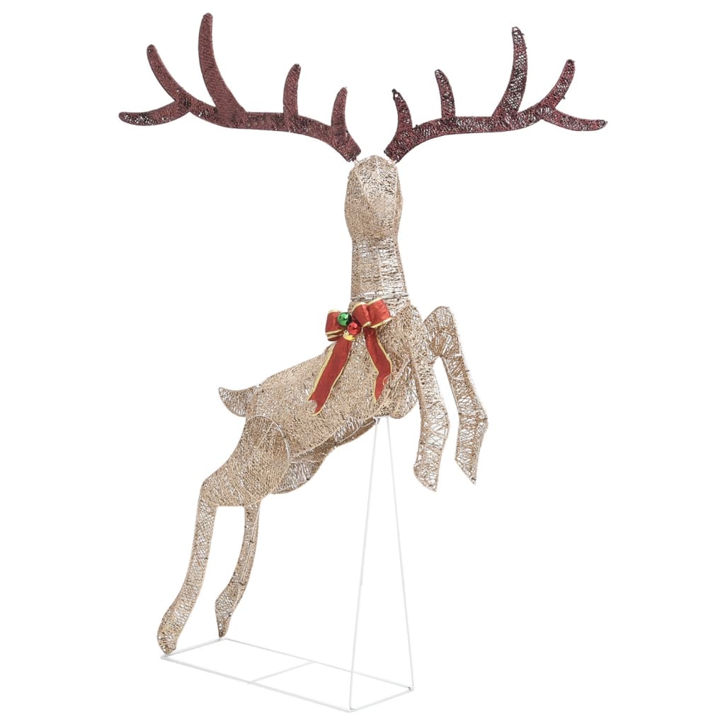 Flying Reindeer Kerstdecoratie 120 LED's Goud Warm Wit