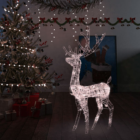 Acryl Rendier Kerstdecoratie 140 LED's 120cm Warm Wit