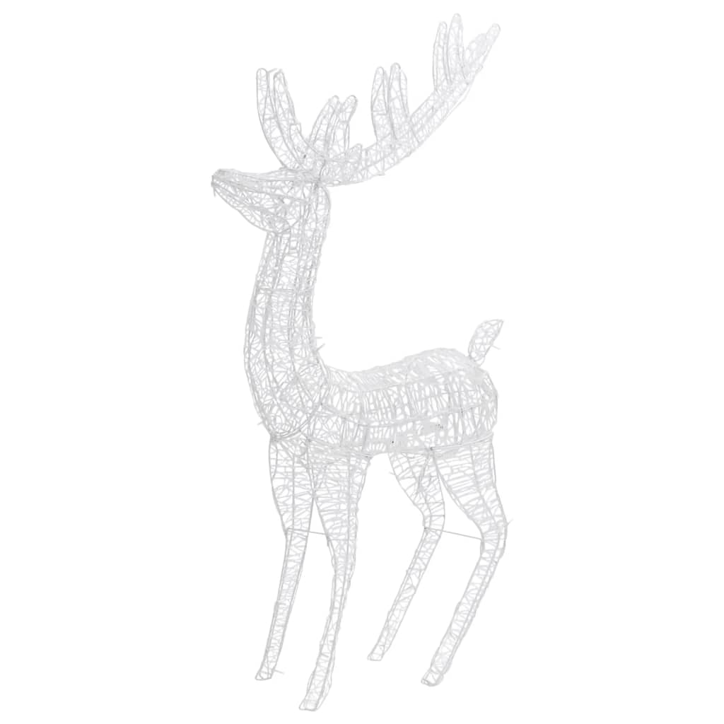 vidaXL XXL Acrylic Christmas Reindeer 250 LED 180 cm Blue