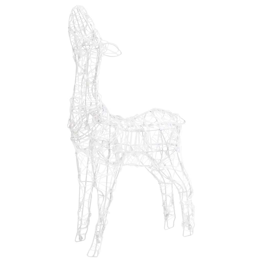 329796 vidaXL Acrylic Reindeer Family Christmas Decoration 300 LED Colourful