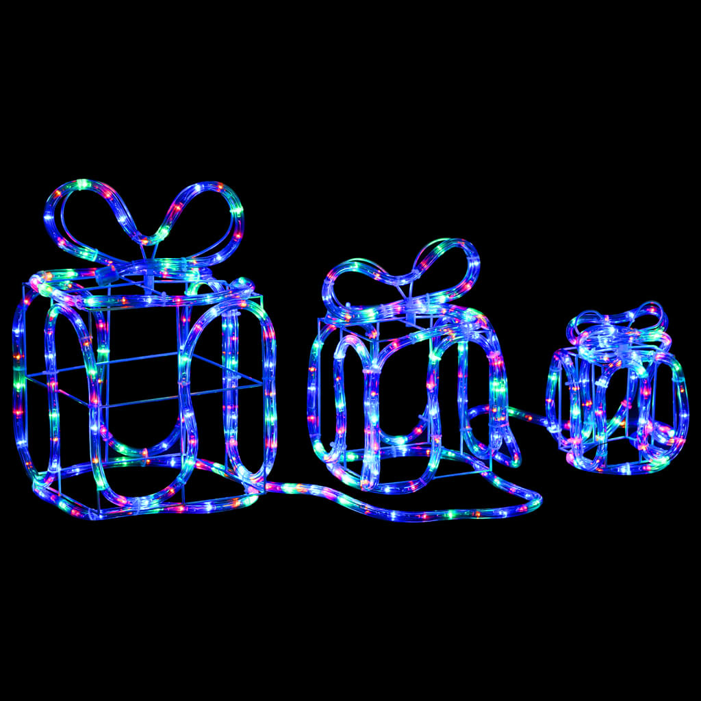 vidaXL Christmas Decoration Gift Boxes with 180 LEDs Indoor Outdoor