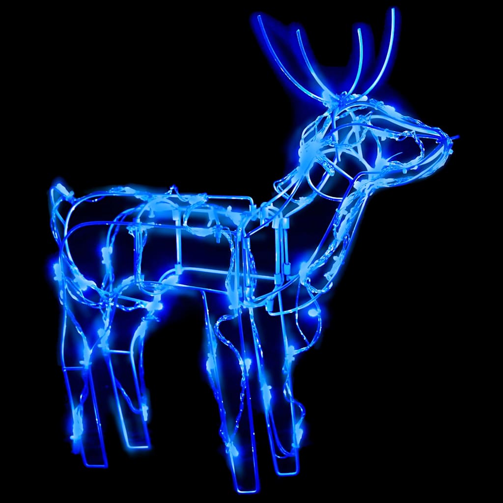 328540 vidaXL 3 Piece Christmas Light Display Reindeers 229 LEDs