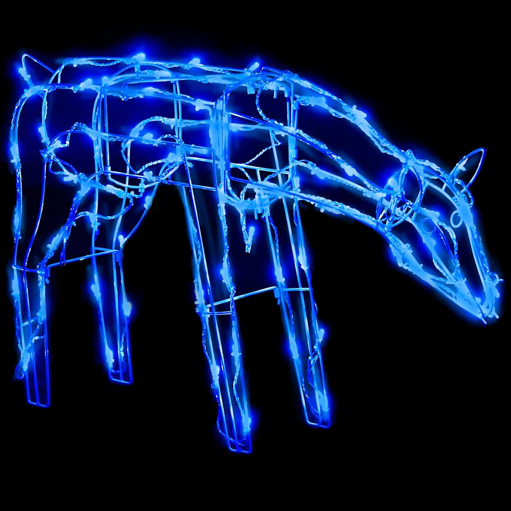 328540 vidaXL 3 Piece Christmas Light Display Reindeers 229 LEDs