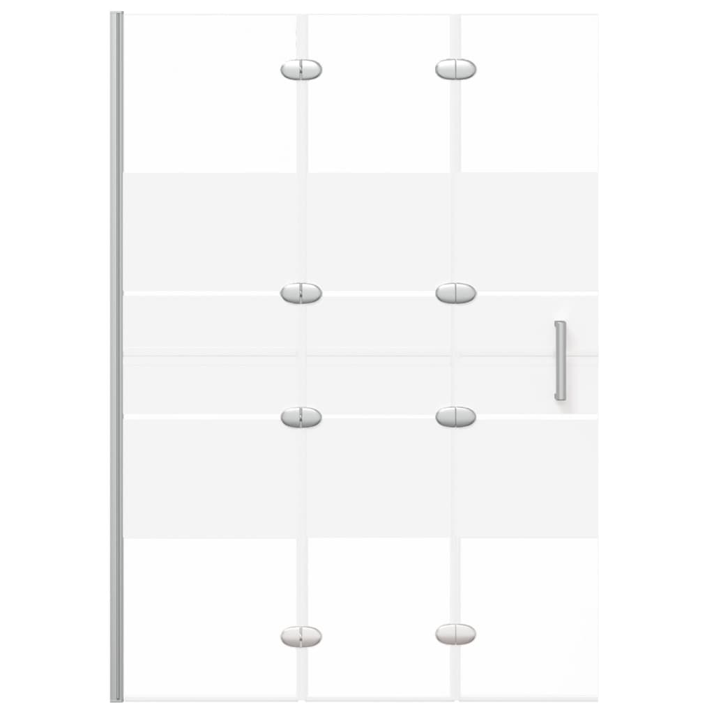 Folding Shower Enclosure ESG 100x140 cm White