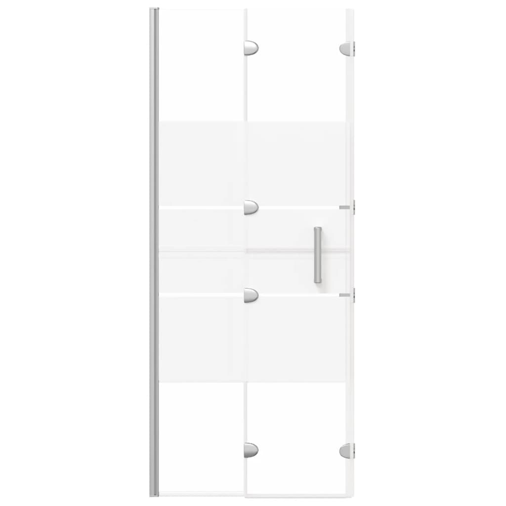 vidaXL Folding Shower Enclosure ESG 120x140 cm White