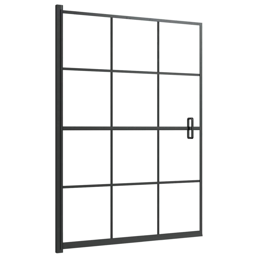 Shower Enclosure ESG 100x140 cm Black