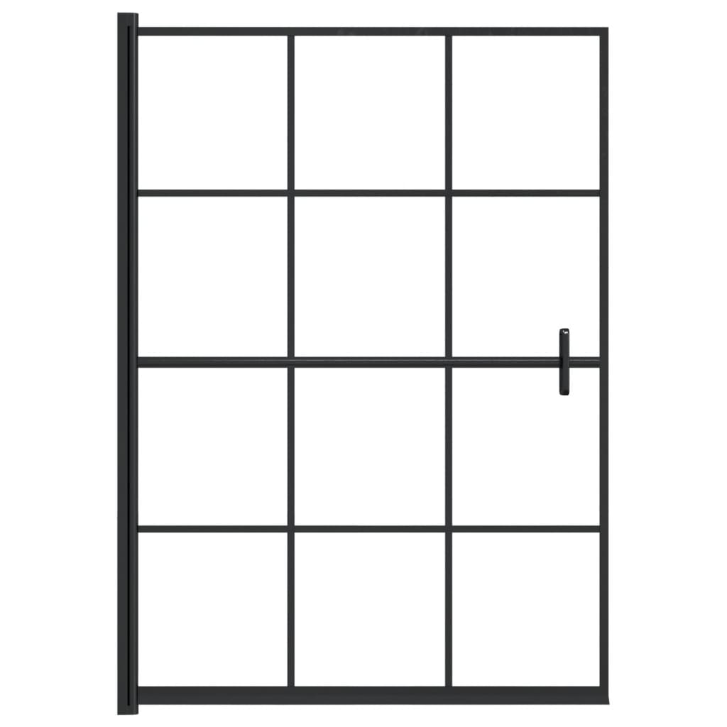 Shower Enclosure ESG 100x140 cm Black