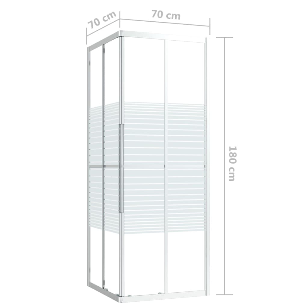 vidaXL Shower Cabin ESG 70x70x180 cm