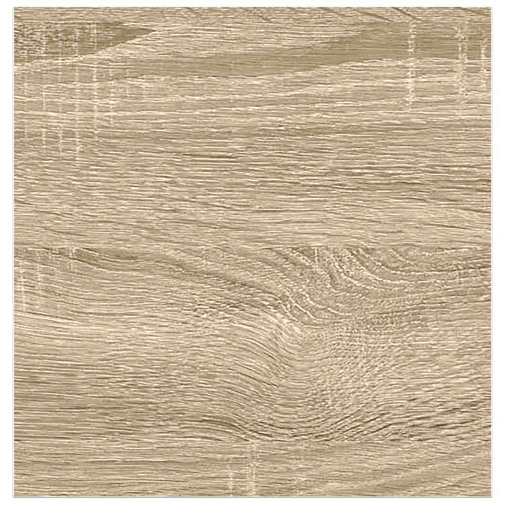 Floating Wall Shelf Oak and White 23x23.5x3.8 cm MDF