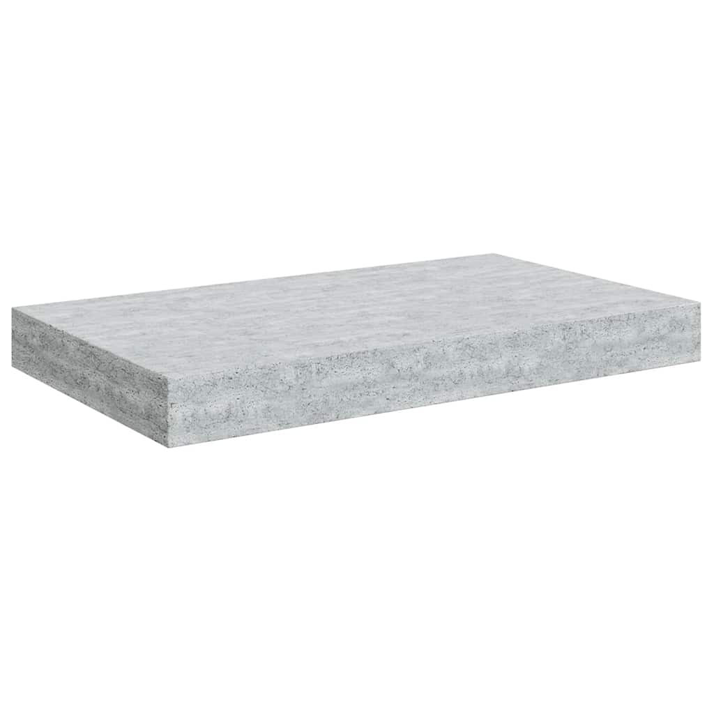 Floating Wall Shelf Concrete Grey 40x23x3.8 cm MDF
