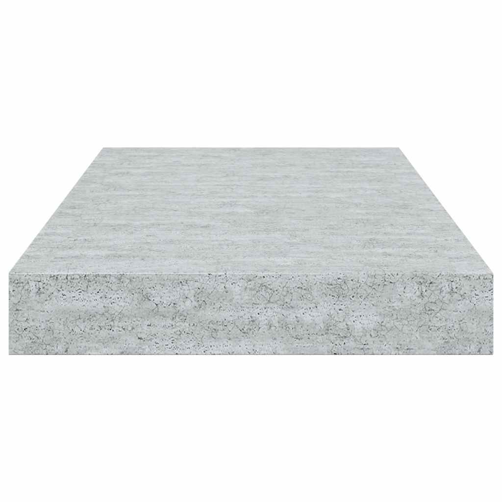 Floating Wall Shelf Concrete Grey 40x23x3.8 cm MDF