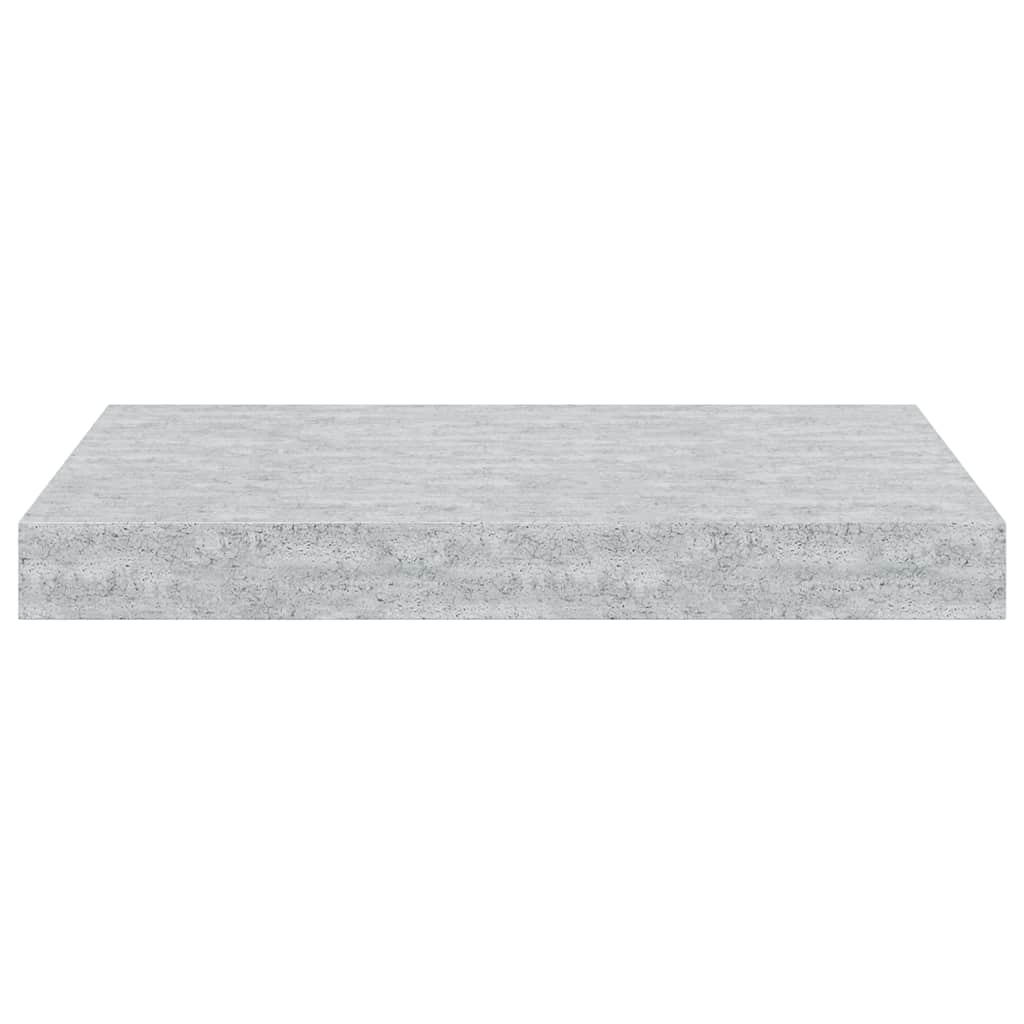 Floating Wall Shelves 4 pcs Concrete Grey 40x23x3.8 cm MDF