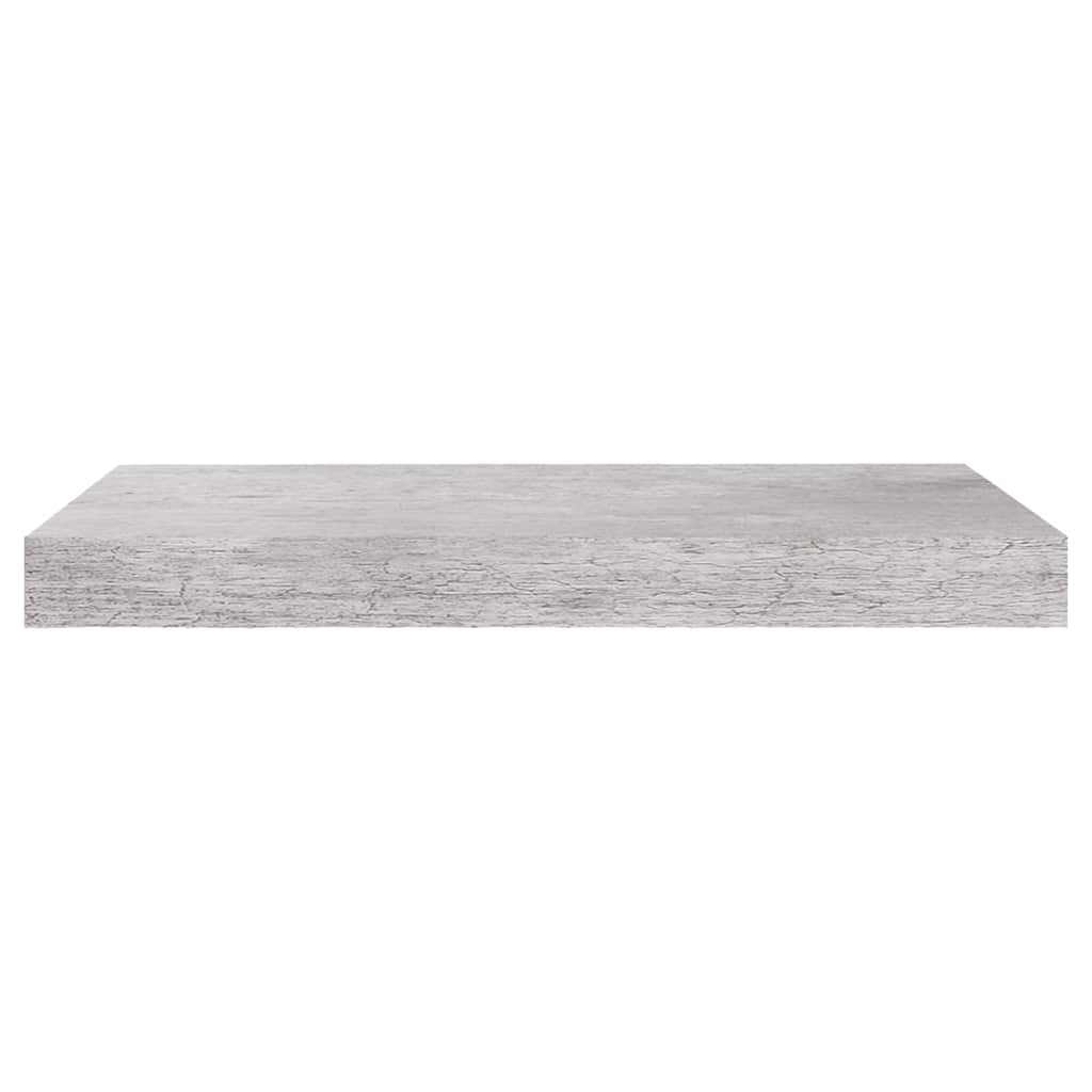 Floating Wall Shelf Concrete Grey 50x23.5x3.8 cm MDF