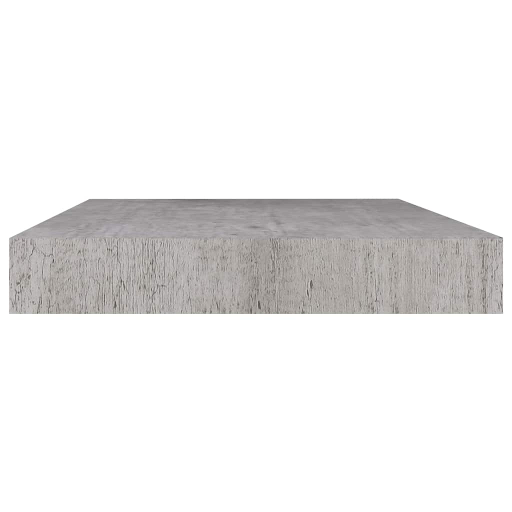 Floating Wall Shelf Concrete Grey 50x23.5x3.8 cm MDF