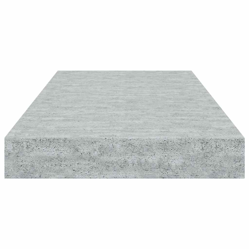Floating Wall Shelves 2 pcs Concrete Grey 50x23x3.8 cm MDF