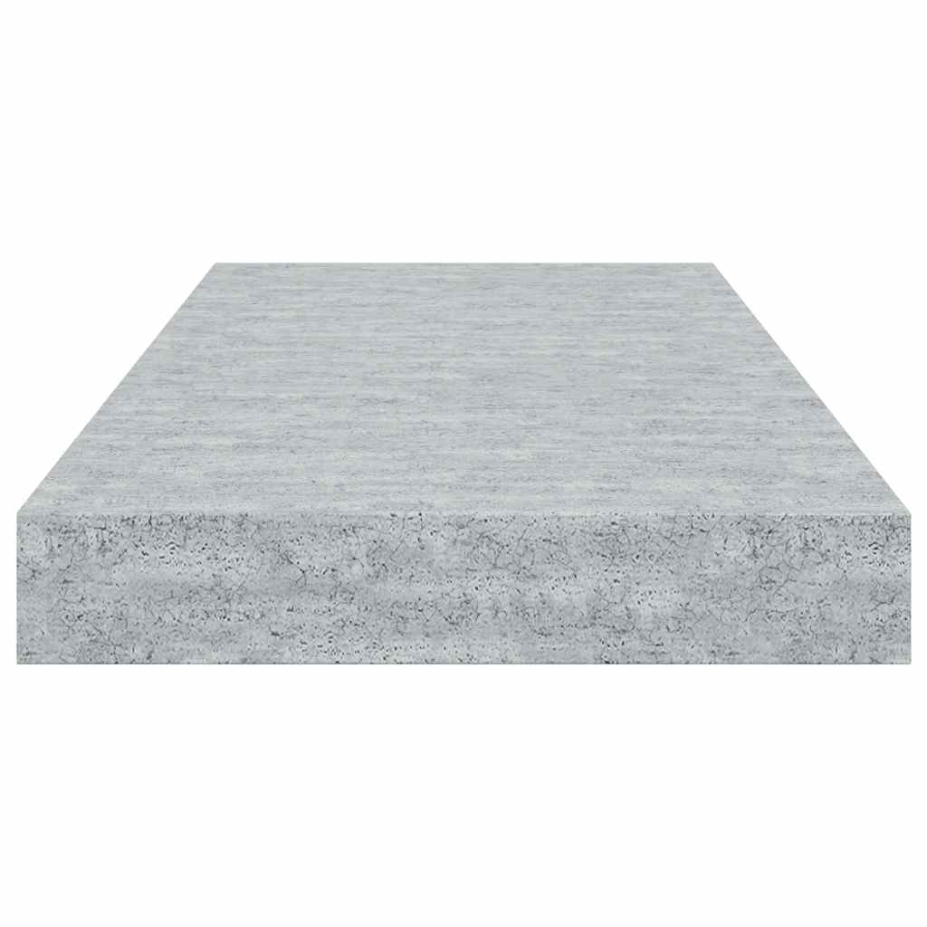 Floating Wall Shelves 4 pcs Concrete Grey 50x23x3.8 cm MDF