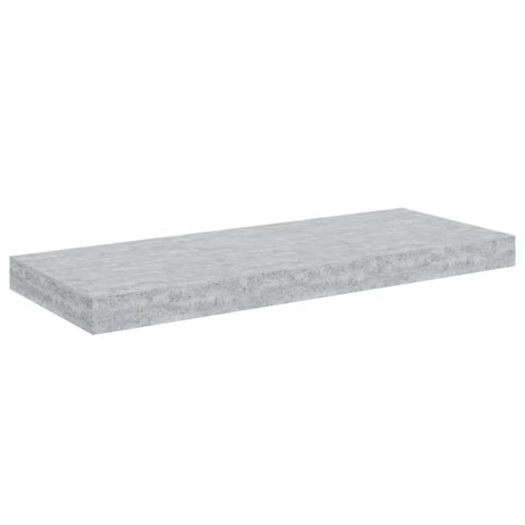 Floating Wall Shelf Concrete Grey 60x23.5x3.8 cm MDF