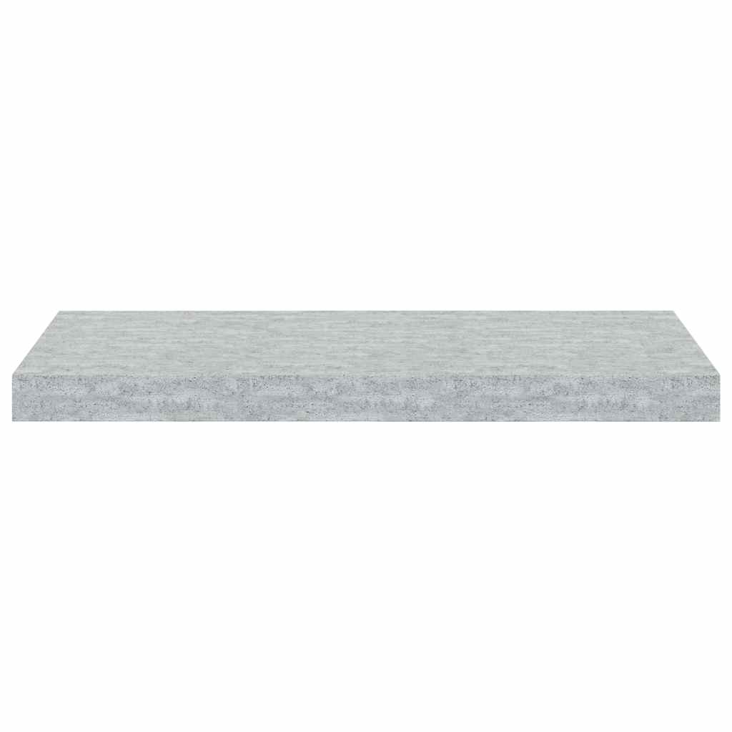 326597 vidaXL Floating Wall Shelf Concrete Grey 60x23,5x3,8 cm MDF