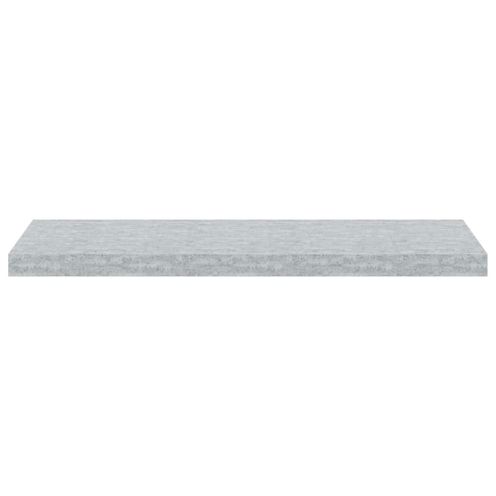 Floating Wall Shelf Concrete Grey 80x23.5x3.8 cm MDF