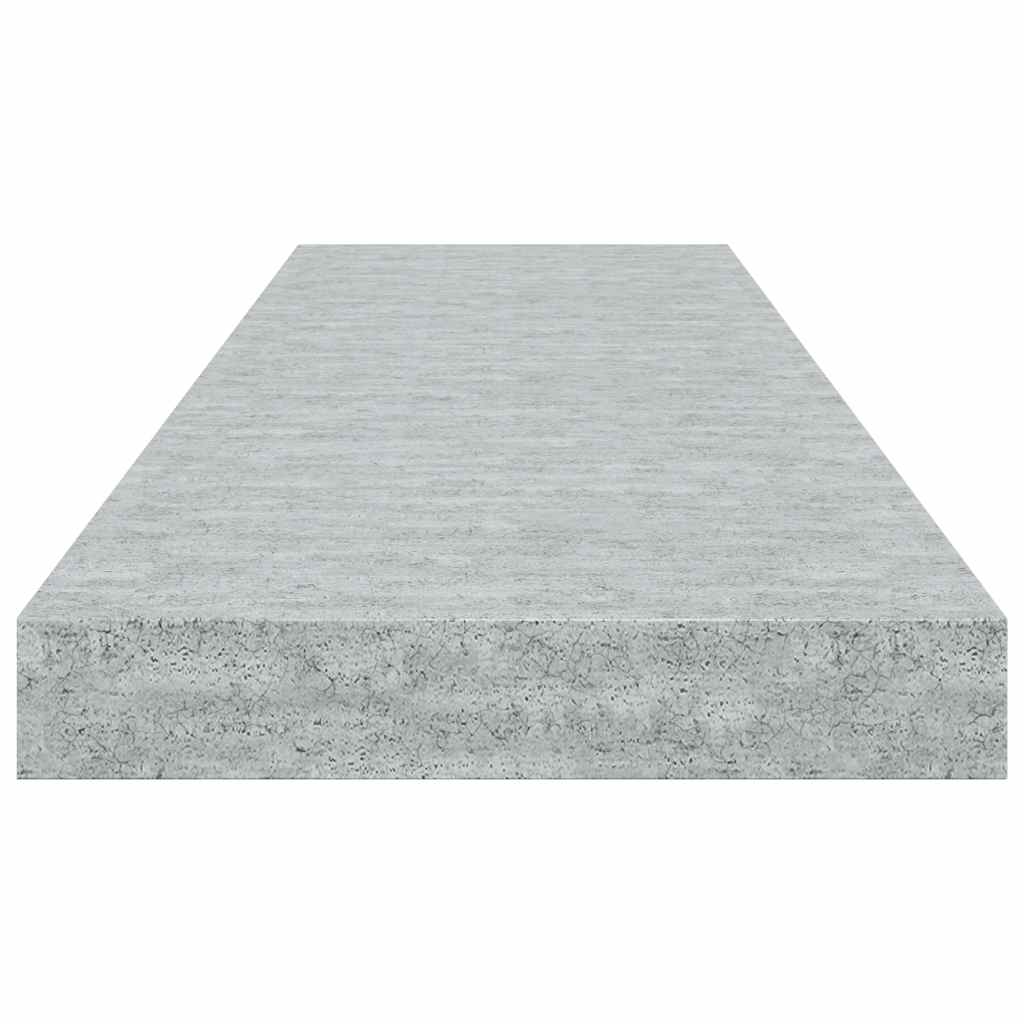 Floating Wall Shelf Concrete Grey 80x23.5x3.8 cm MDF