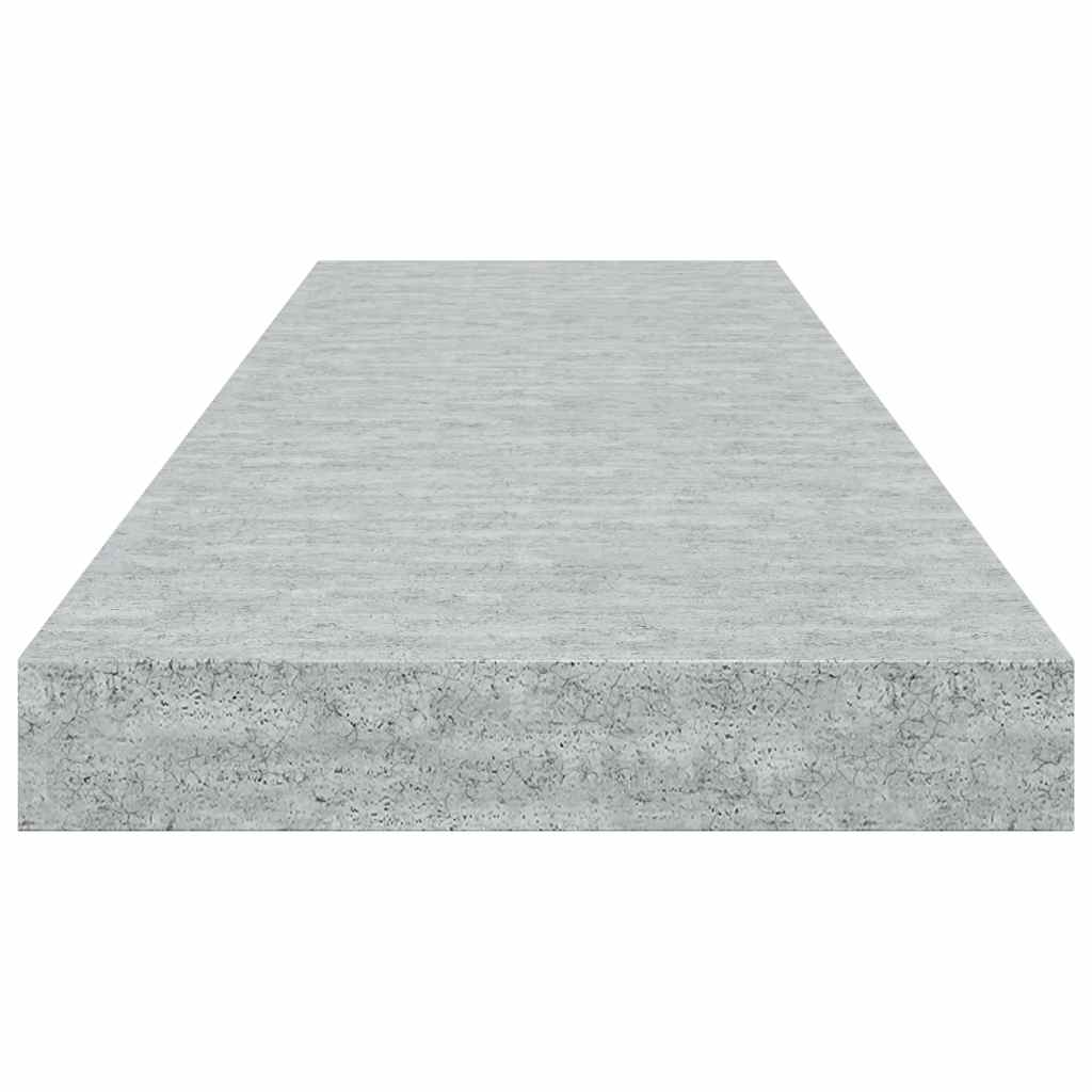 Floating Wall Shelves 4 pcs Concrete Grey 80x23.5x3.8 cm MDF
