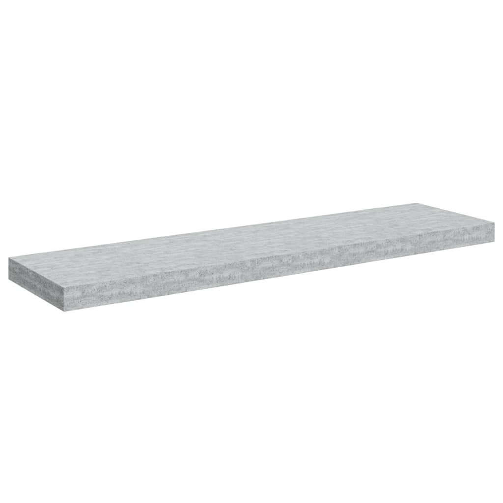 Floating Wall Shelf Concrete Grey 90x23.5x3.8 cm MDF