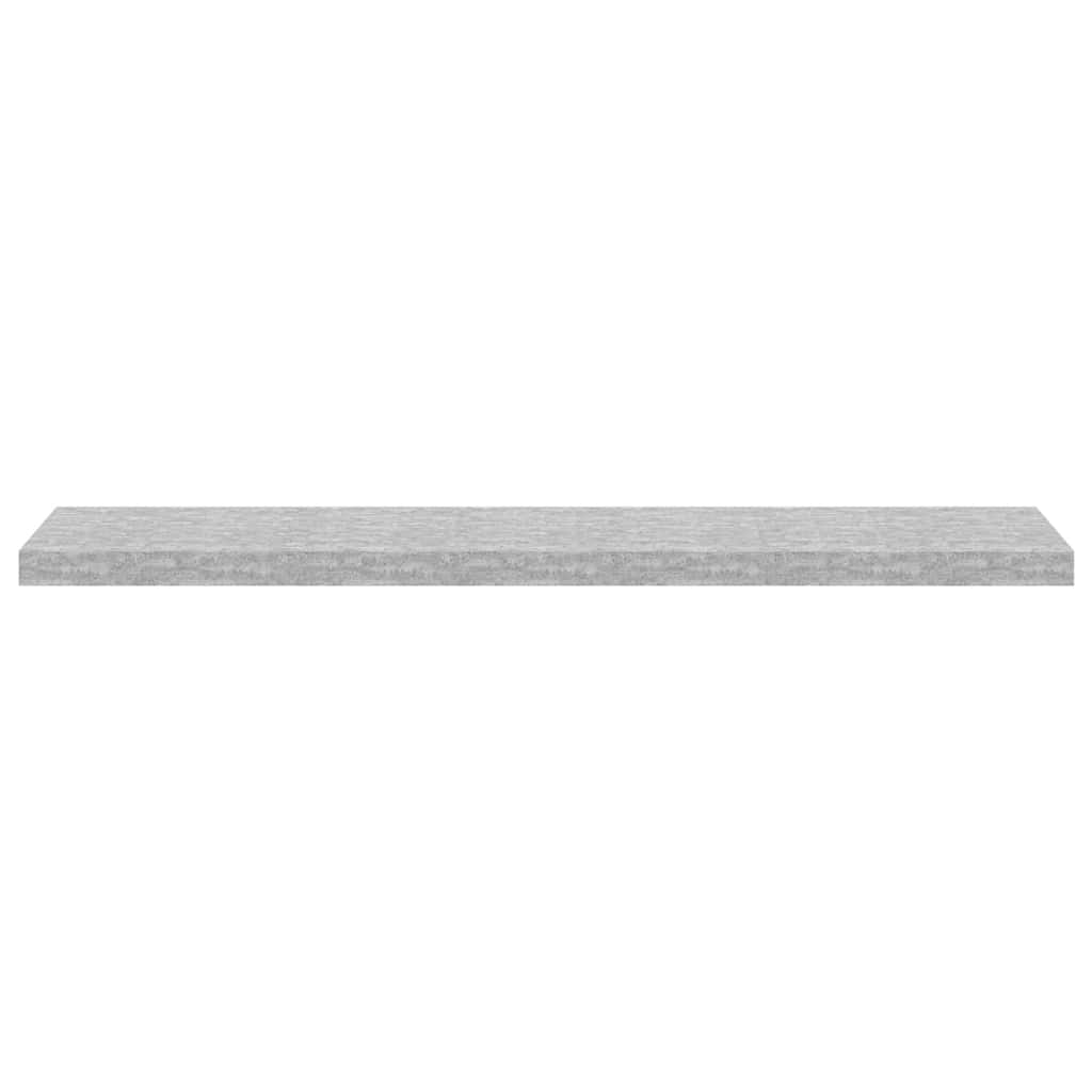 Floating Wall Shelf Concrete Grey 120x23.5x3.8 cm MDF