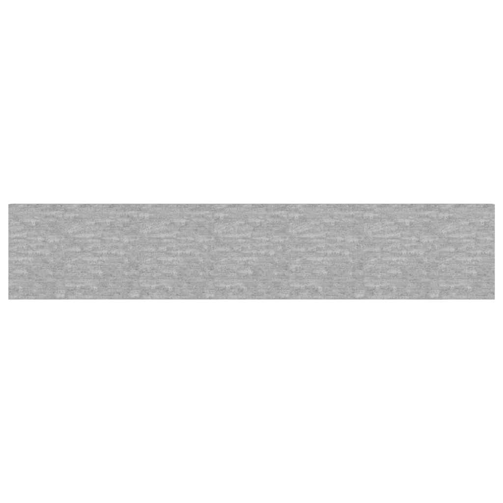 Floating Wall Shelf Concrete Grey 120x23.5x3.8 cm MDF