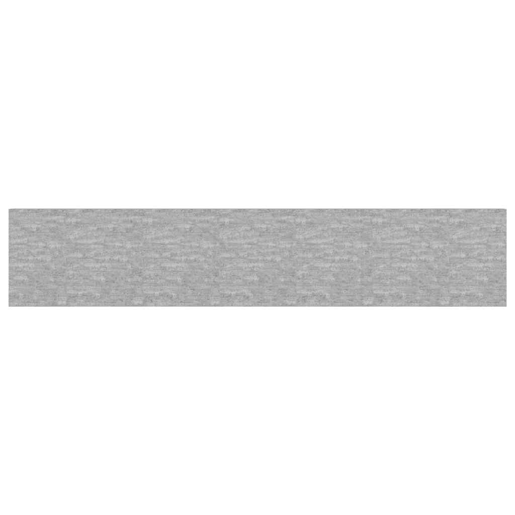 Floating Wall Shelves 4 pcs Concrete Grey 120x23.5x3.8 cm MDF