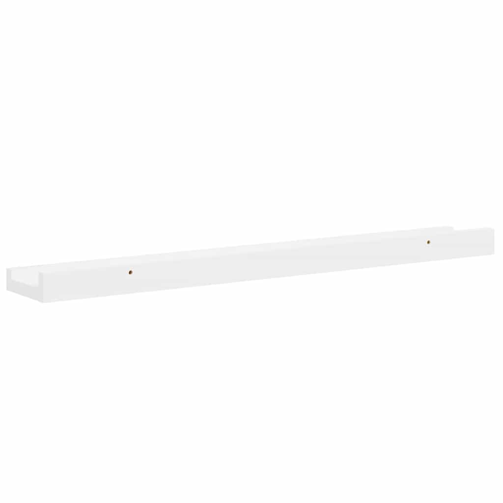 Wall Shelves 2 pcs High Gloss White 60x9x3 cm