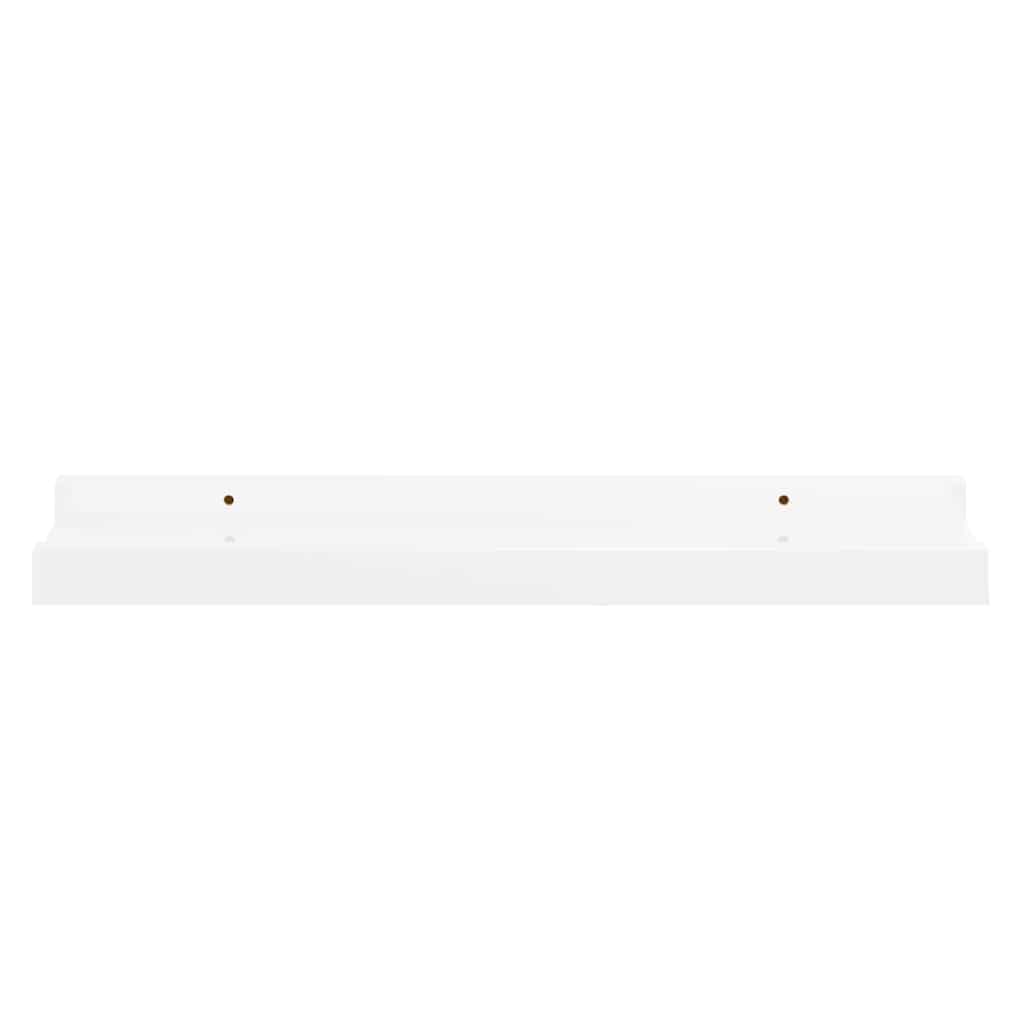 Wall Shelves 4 pcs High Gloss White 40x9x3 cm