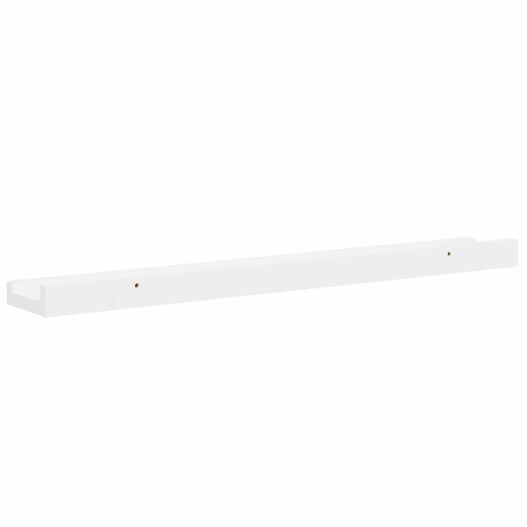 Wall Shelves 4 pcs High Gloss White 60x9x3 cm