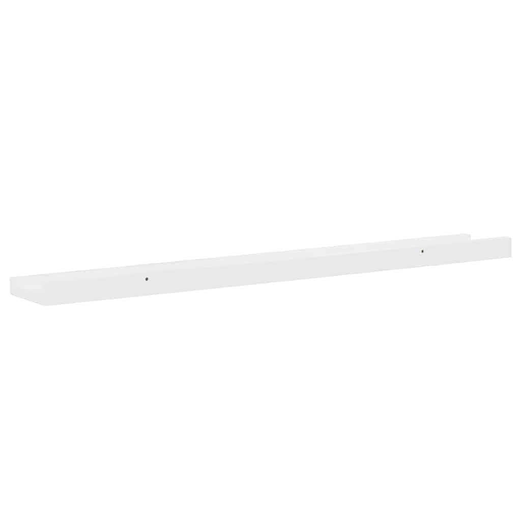 Wall Shelves 4 pcs High Gloss White 80x9x3 cm