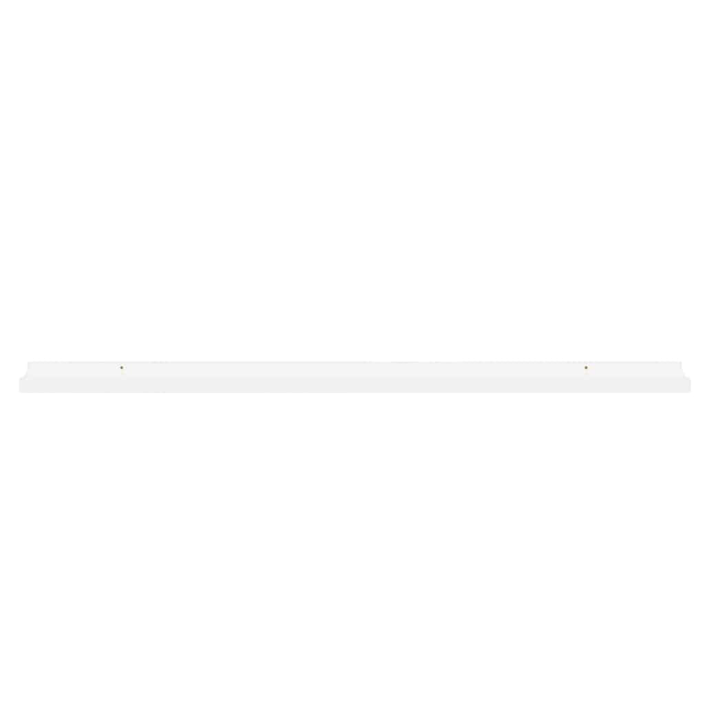 Wall Shelves 4 pcs High Gloss White 100x9x3 cm