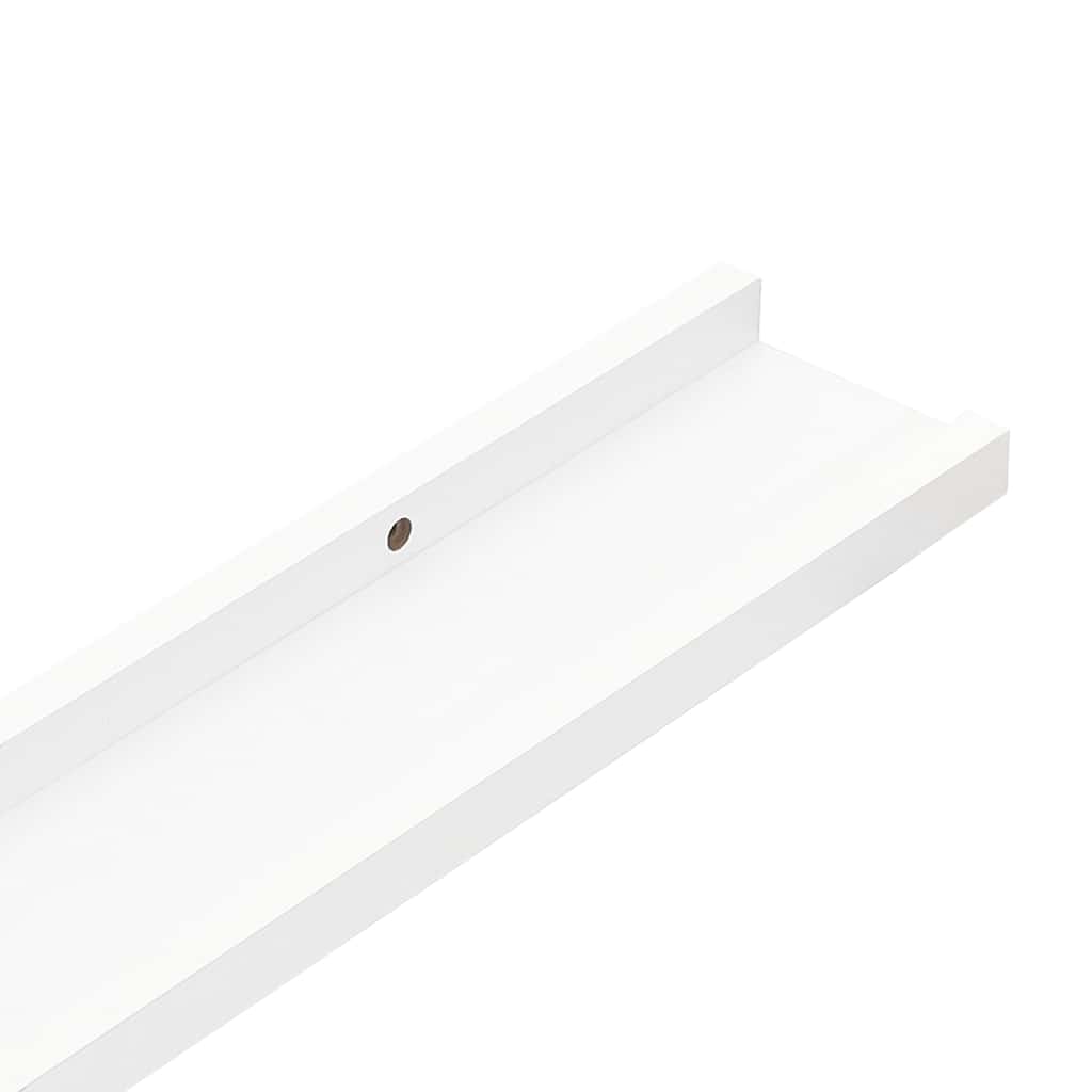 Wall Shelves 2 pcs White 115x9x3 cm