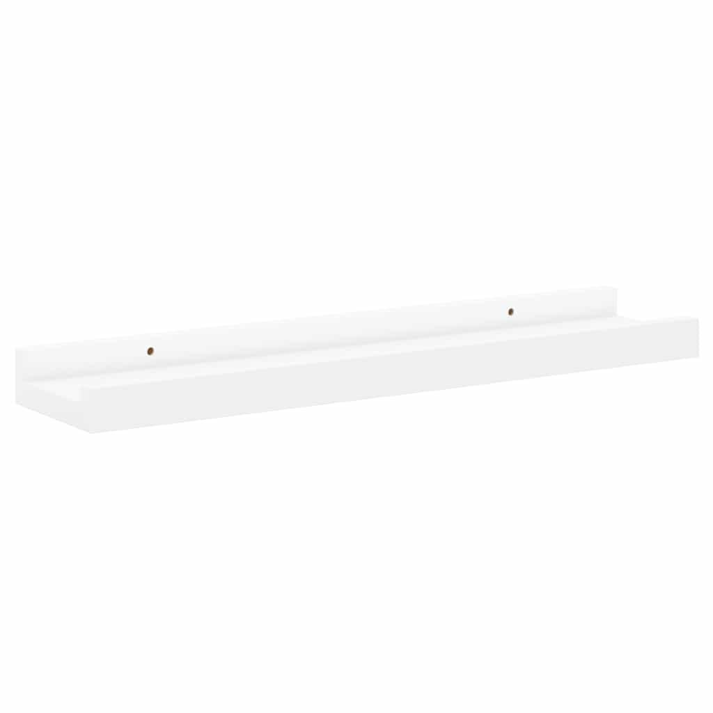 Wall Shelves 4 pcs White 40x9x3 cm
