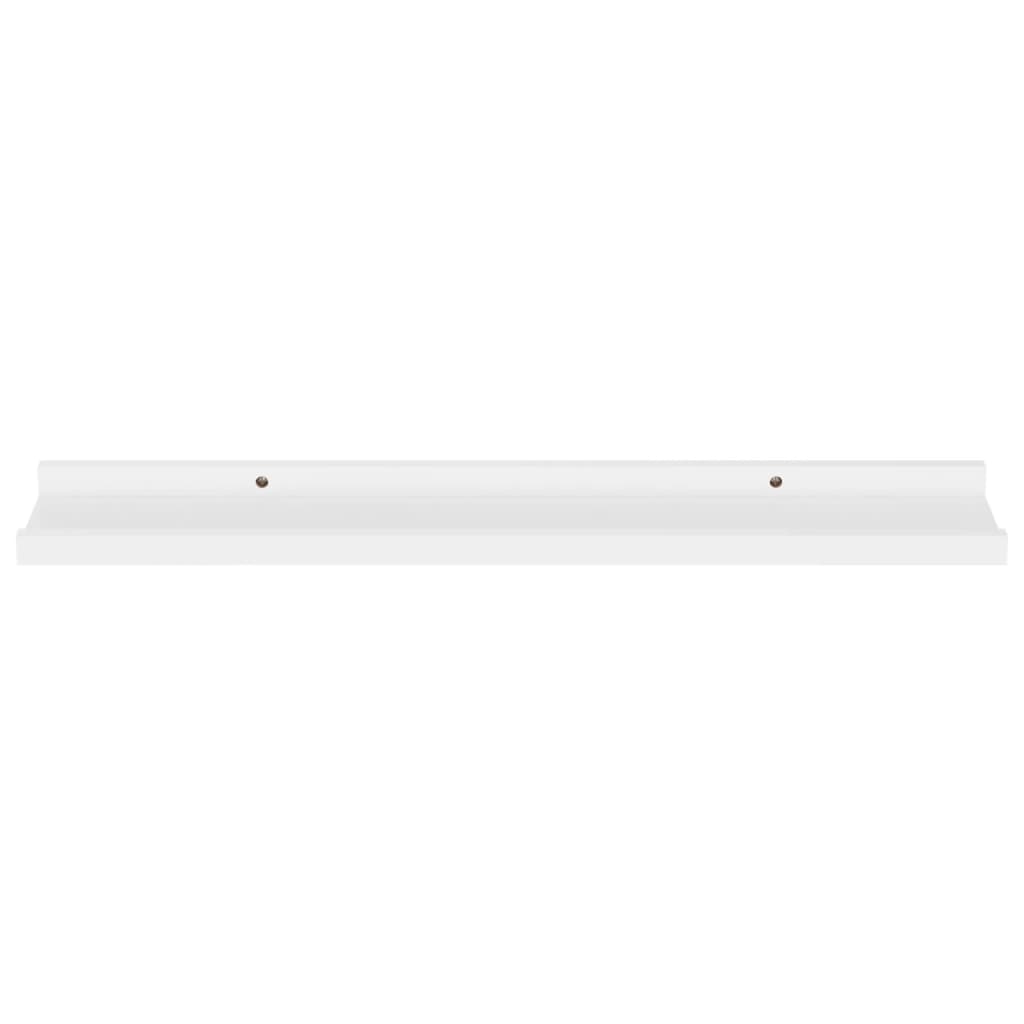 vidaXL Wall Shelves 4 pcs White 60x9x3 cm