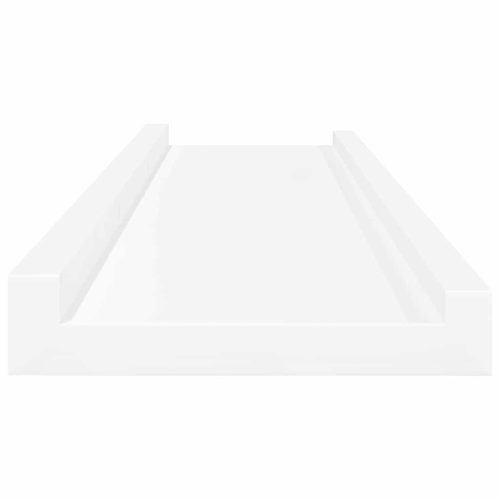 Wall Shelves 4 pcs White 80x9x3 cm