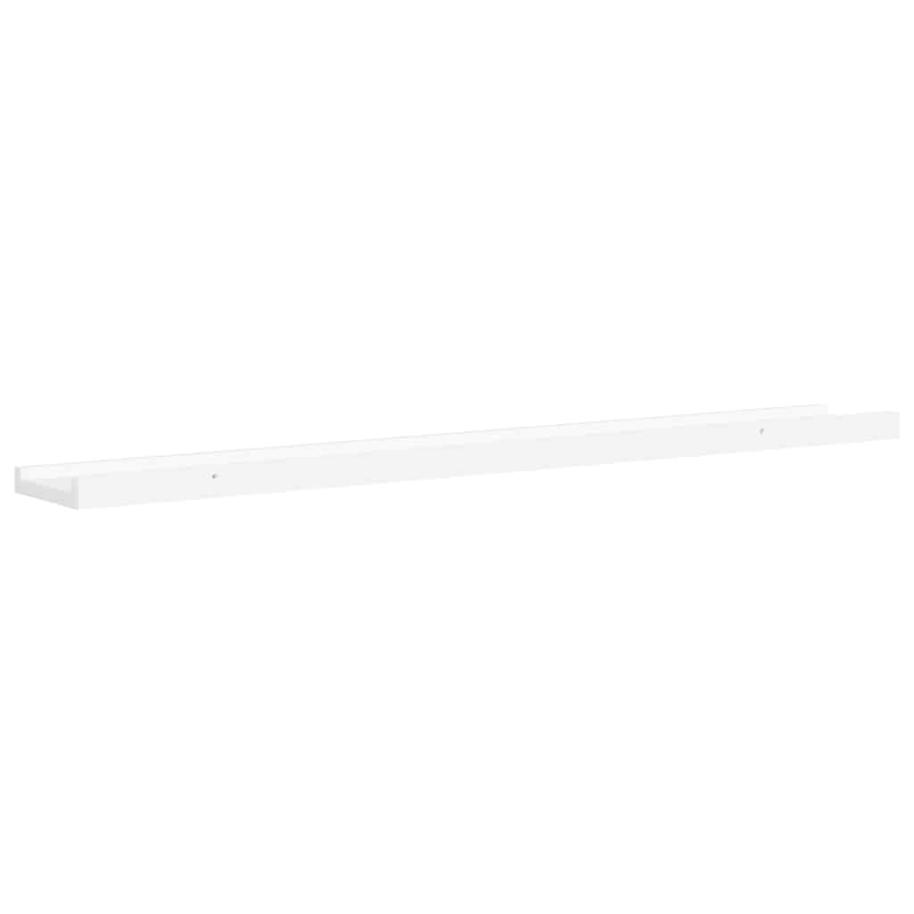 Wall Shelves 4 pcs White 80x9x3 cm