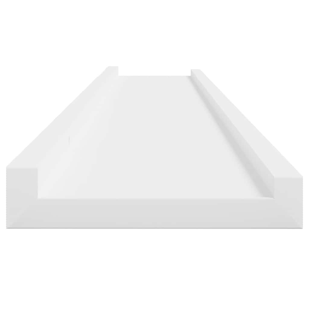 Wall Shelves 4 pcs White 100x9x3 cm