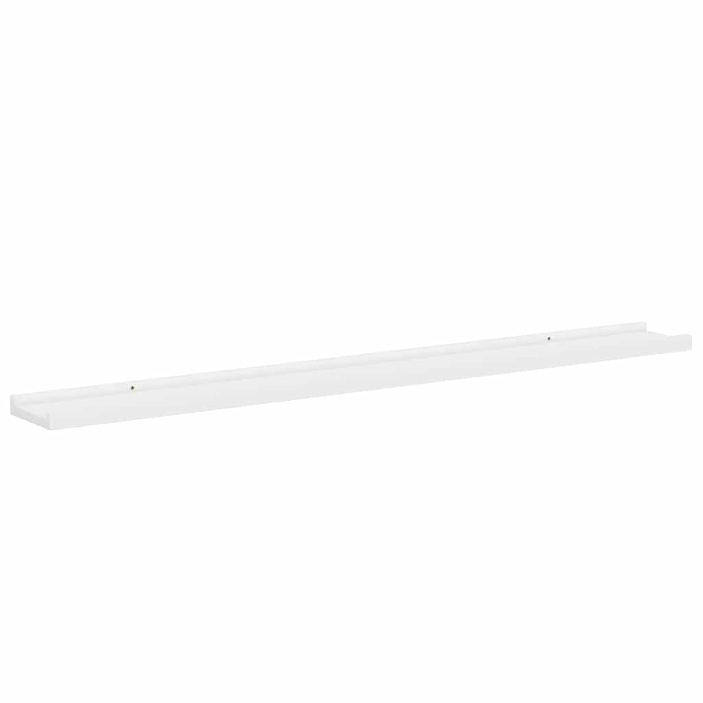 Wall Shelves 4 pcs White 100x9x3 cm