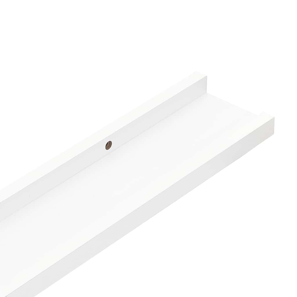Wall Shelves 4 pcs White 100x9x3 cm