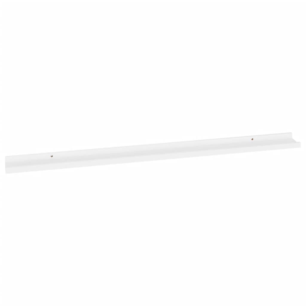 vidaXL Wall Shelves 4 pcs White 115x9x3 cm