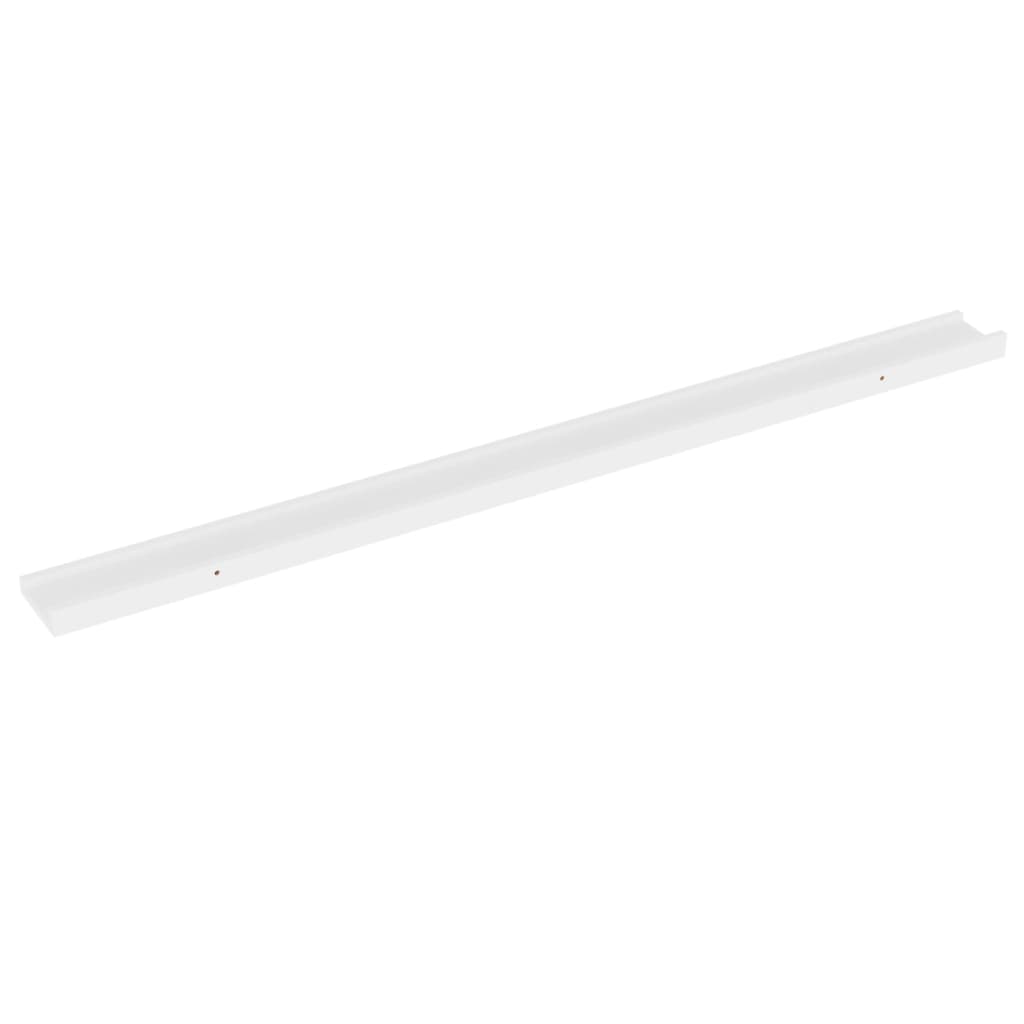 vidaXL Wall Shelves 4 pcs White 115x9x3 cm