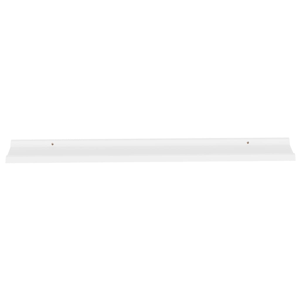 vidaXL Wall Shelves 4 pcs White 115x9x3 cm