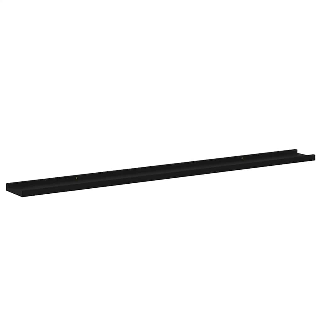 Wall Shelves 4 pcs Black 115x9x3 cm
